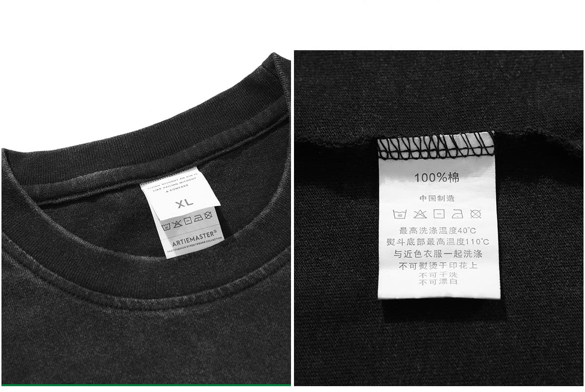 Light Wash Oversized T-Shirt 250gsm – detail 6
