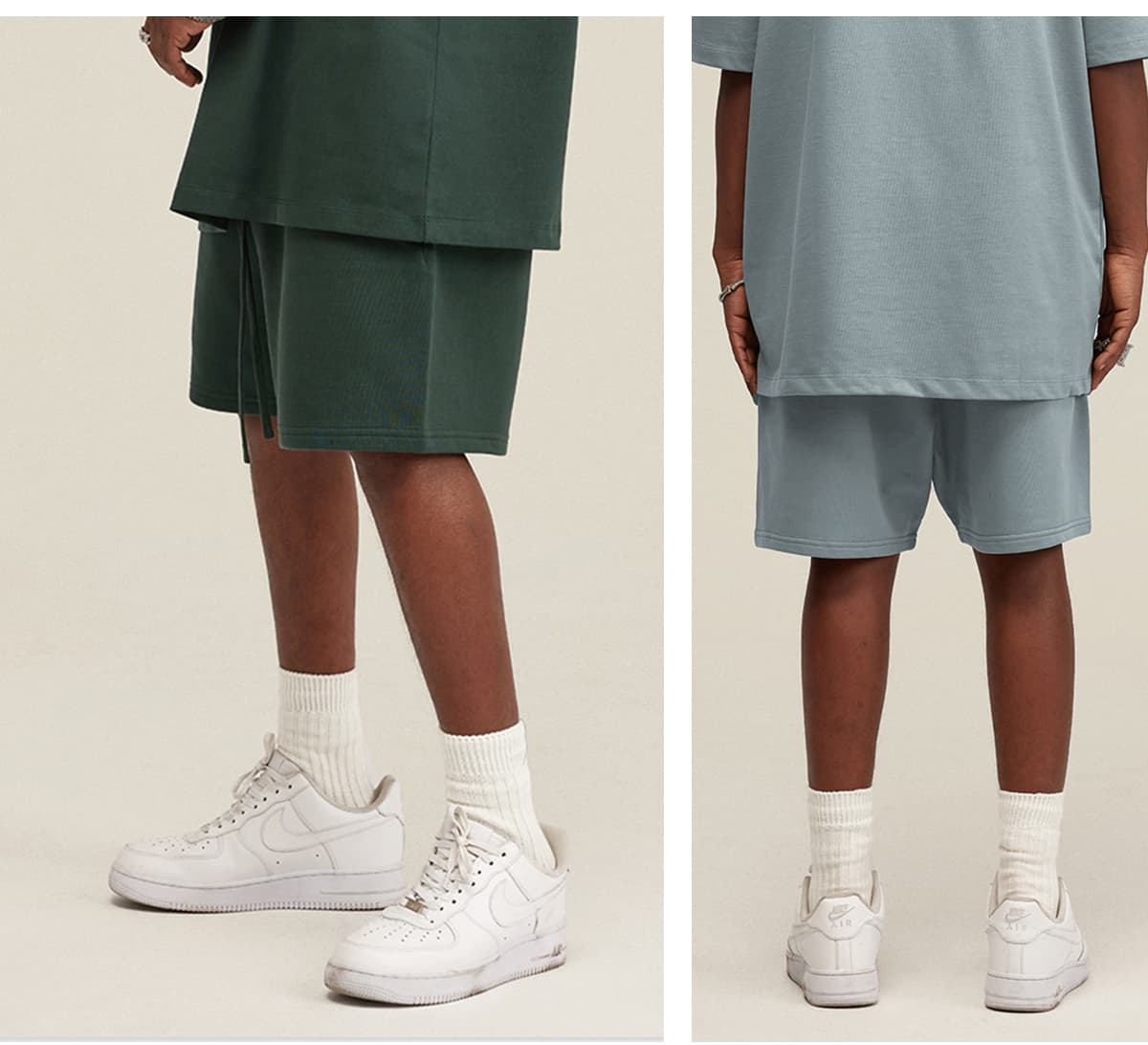 Thick 440GSM Basic Loose Fit Unisex Shorts – detail 12