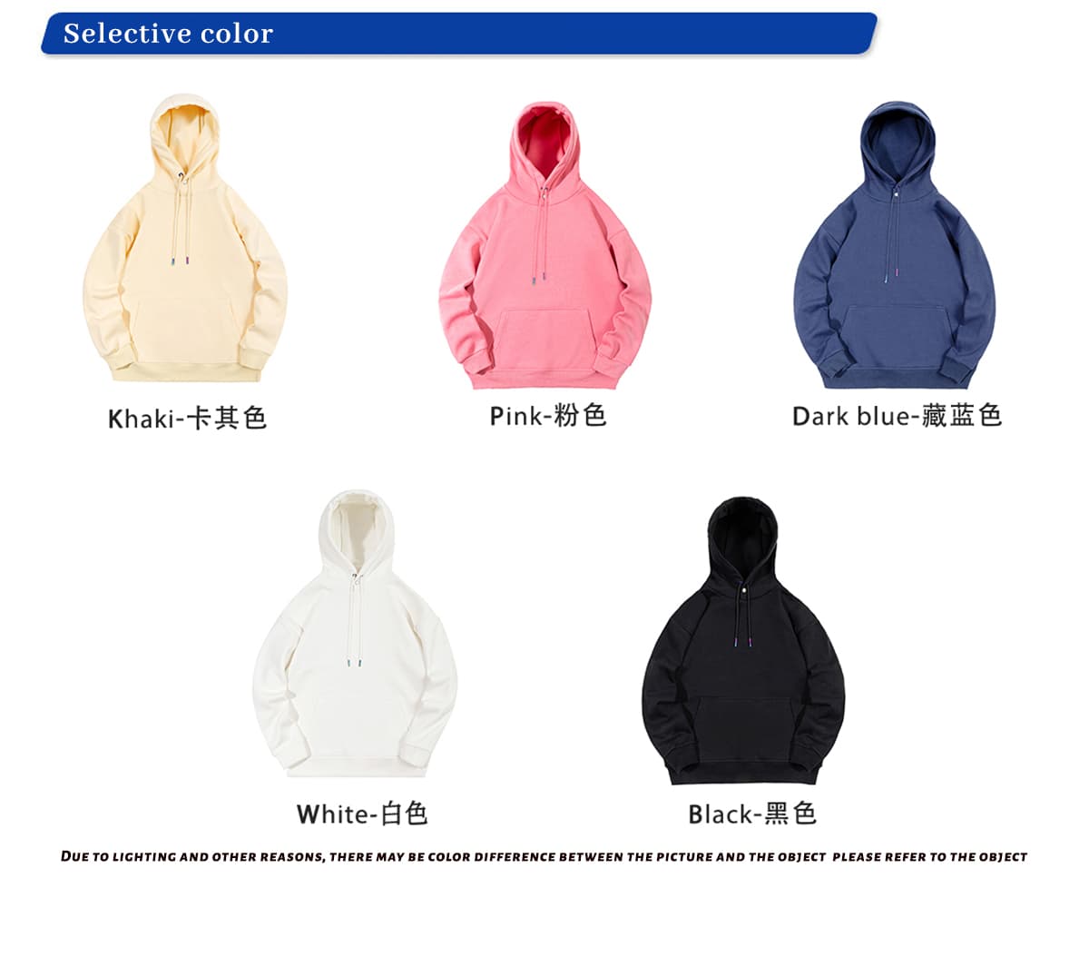 Drop Shoulder Blank Sherpa Fleece Hoodie Unisex 300gsm – detail 3
