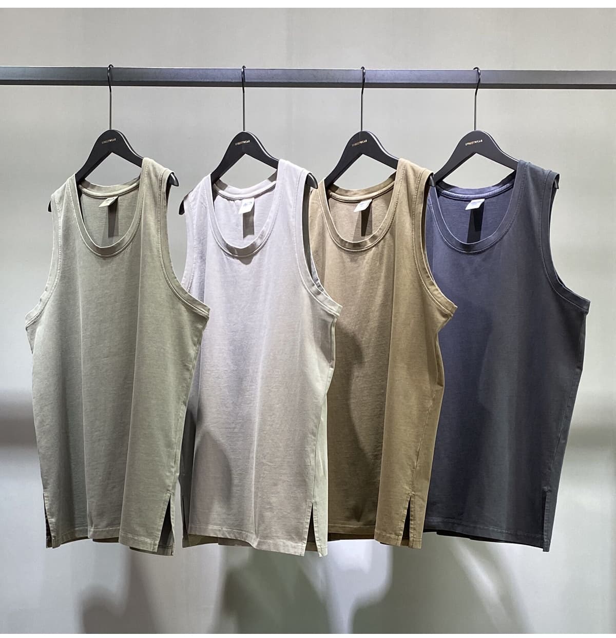 Vintage Washed 275gsm Summer Unisex Fashion Vest – detail 7