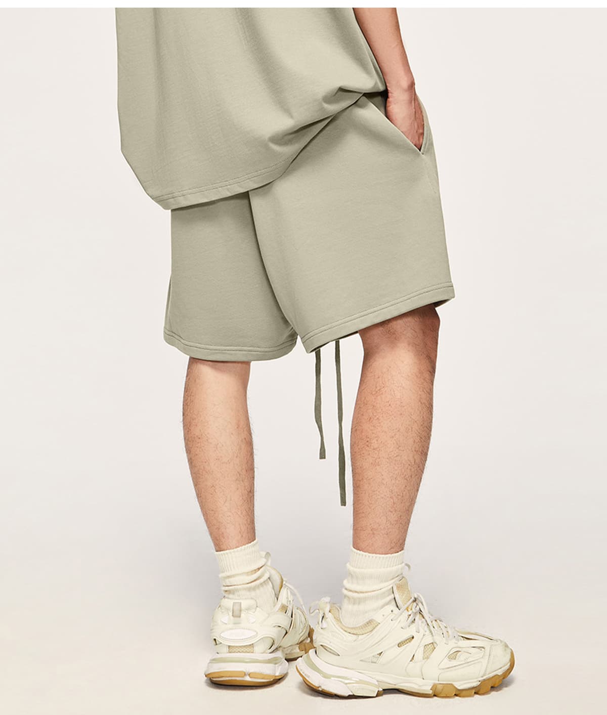 Thick Heavy Basic Shorts Street Trendy 425GSM – detail 11