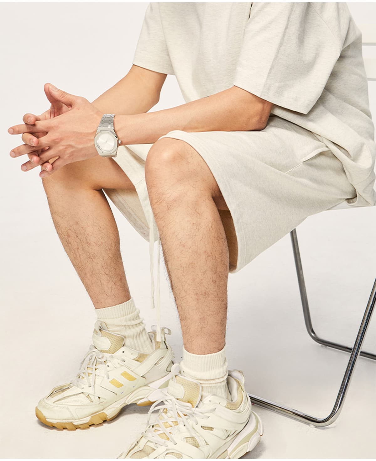 Thick Heavy Basic Shorts Street Trendy 425GSM – detail 8