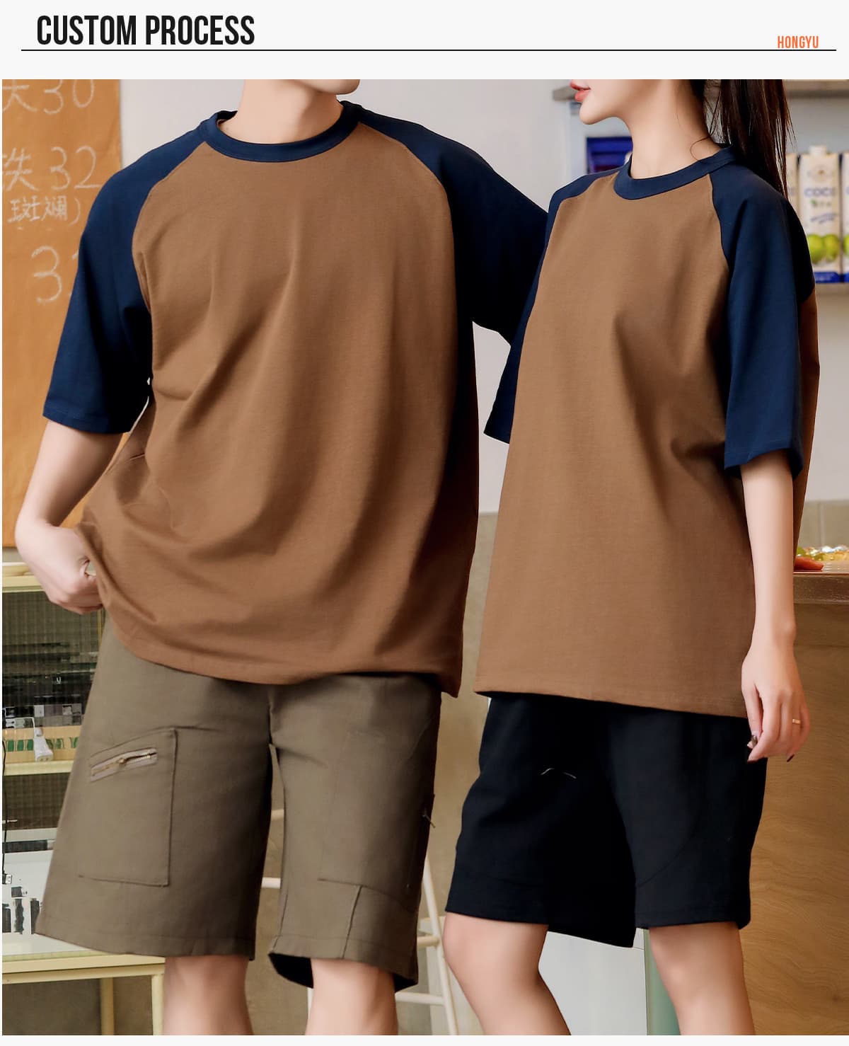 Raglan Sleeve 280Gsm Unisex Oversized T-Shirt – detail 7