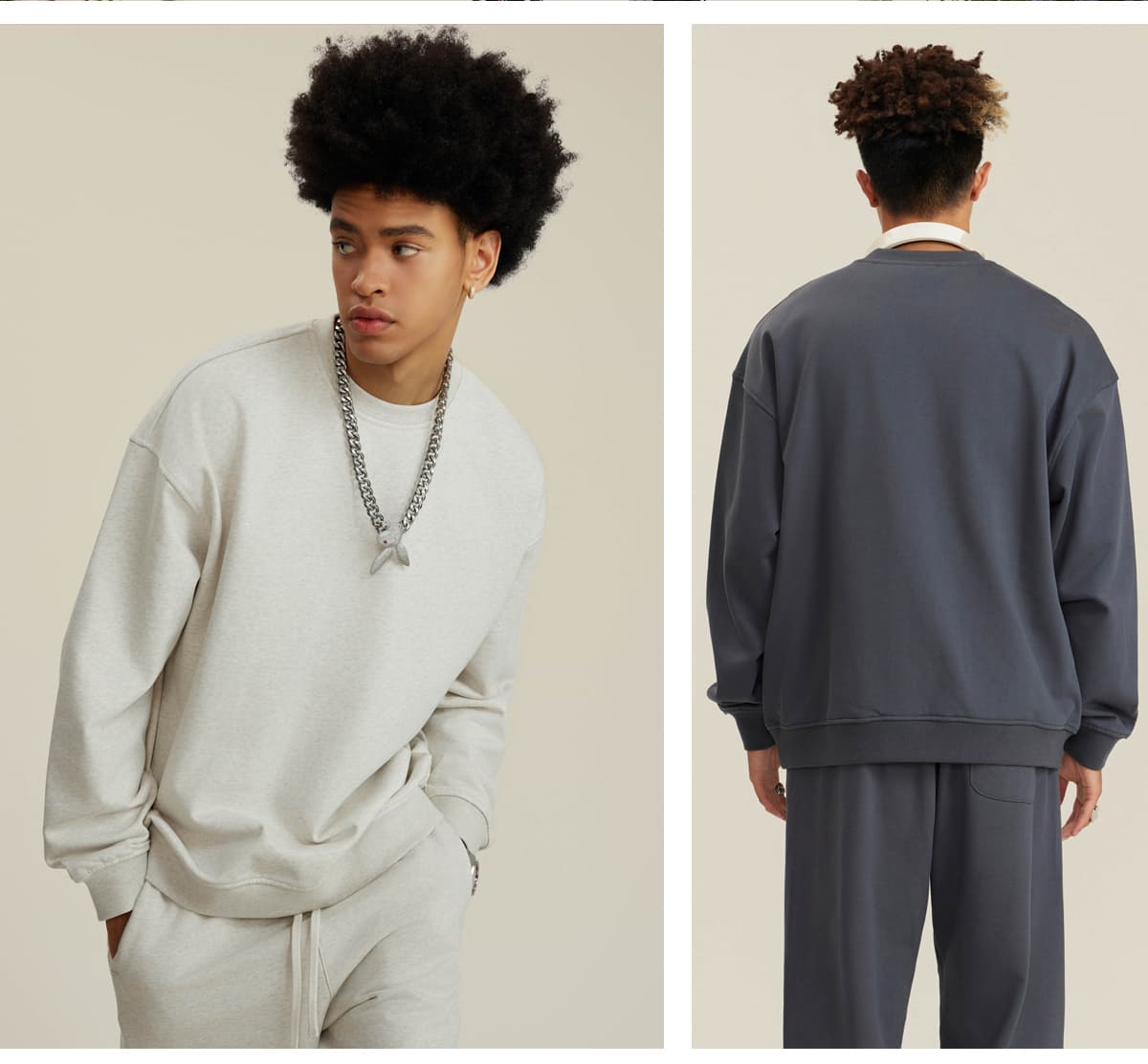 Heavy Weight Oversized Sweatshirt Cotton Terry 440Gsm – detail 12
