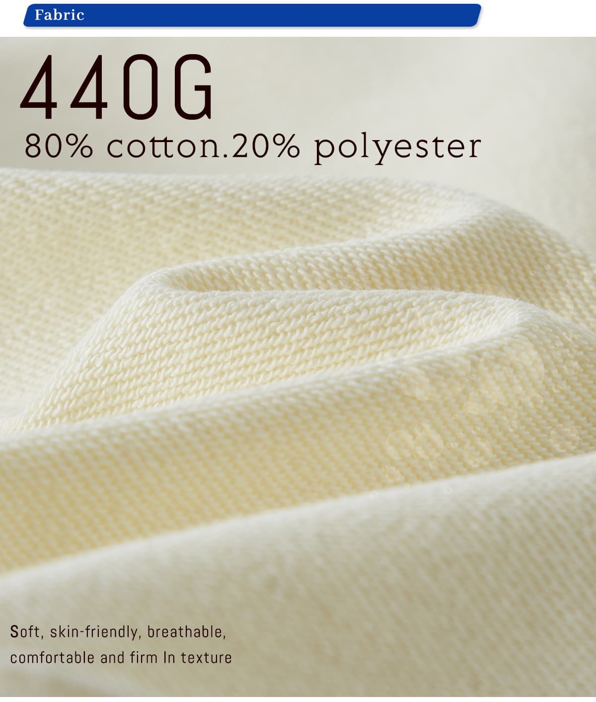 Heavy Weight Oversized Sweatshirt Cotton Terry 440Gsm – detail 4
