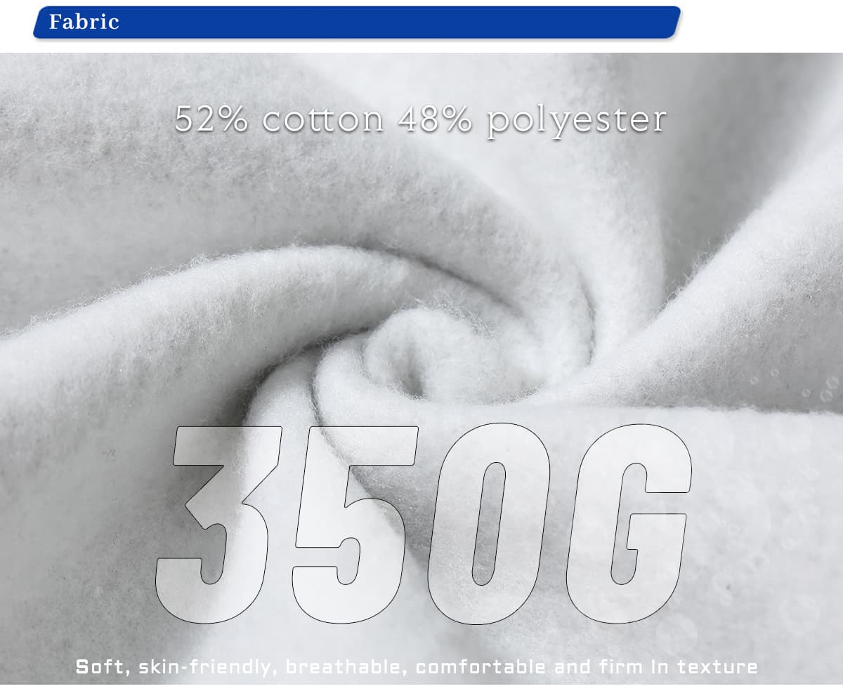 Solid Oversized Fleece Cotton basic Hoodie 350Gsm – detail 4