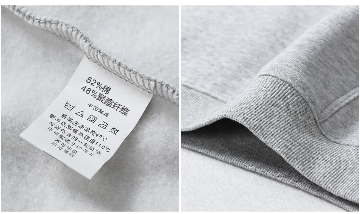 Solid Oversized Fleece Cotton basic Hoodie 350Gsm – detail 6