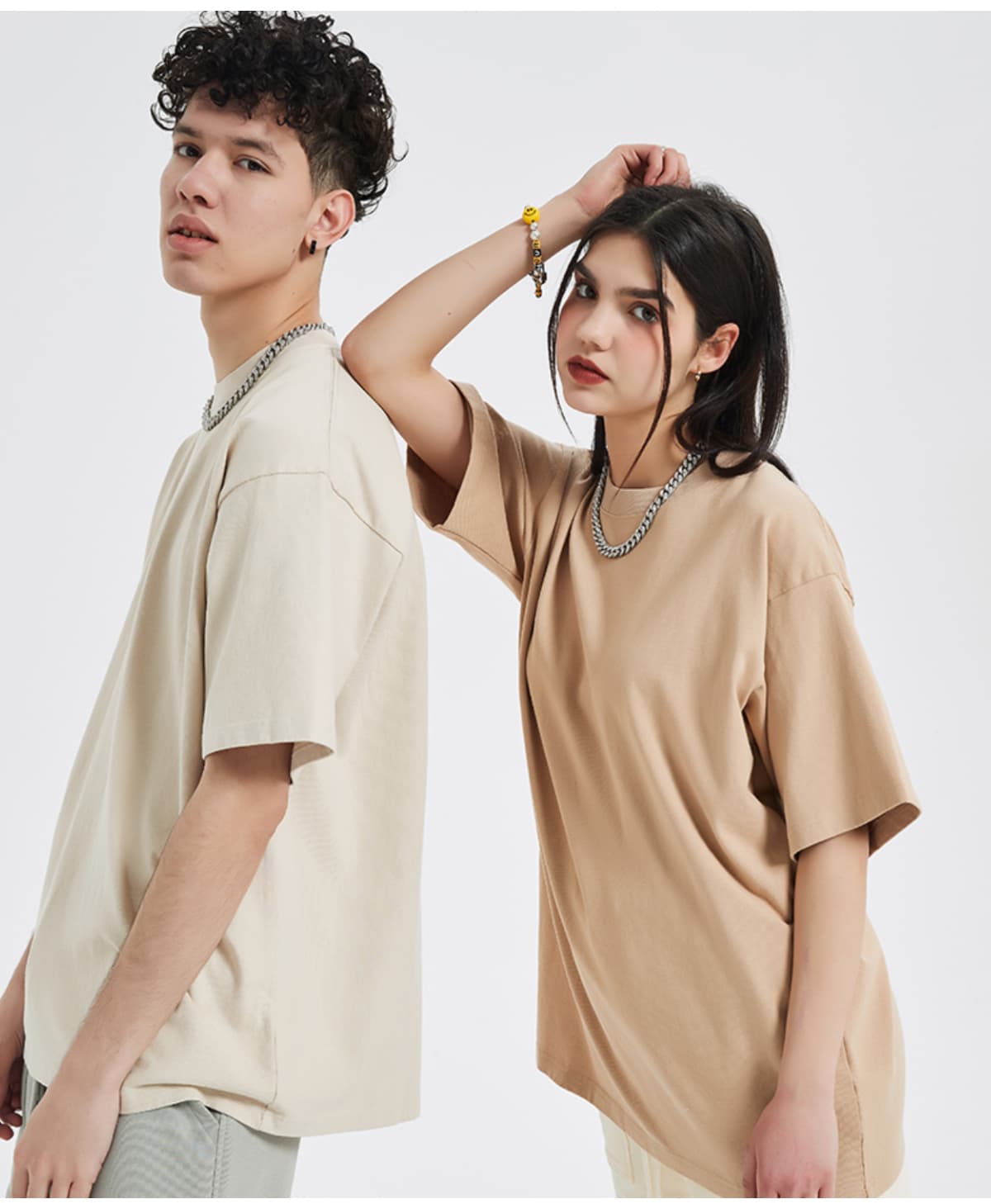 Extra Thick 310GSM Hemp Cotton Oversized T-Shirt – detail 11