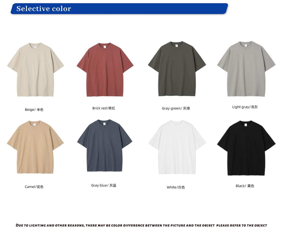 Extra Thick 310GSM Hemp Cotton Oversized T-Shirt – detail 3