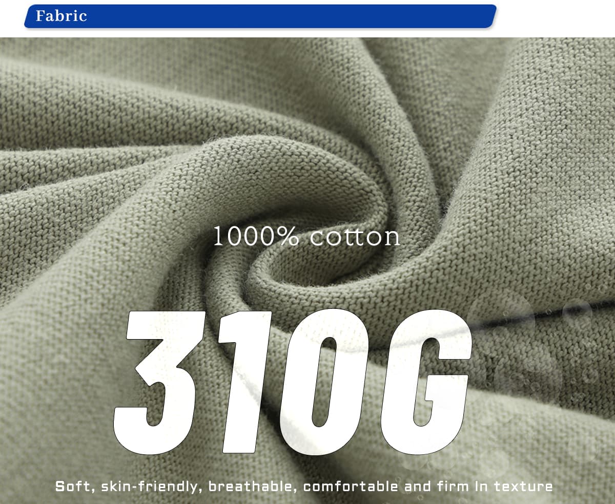 Cotton 310Gsm Oversized Unisex Polo t-shirt – detail 5