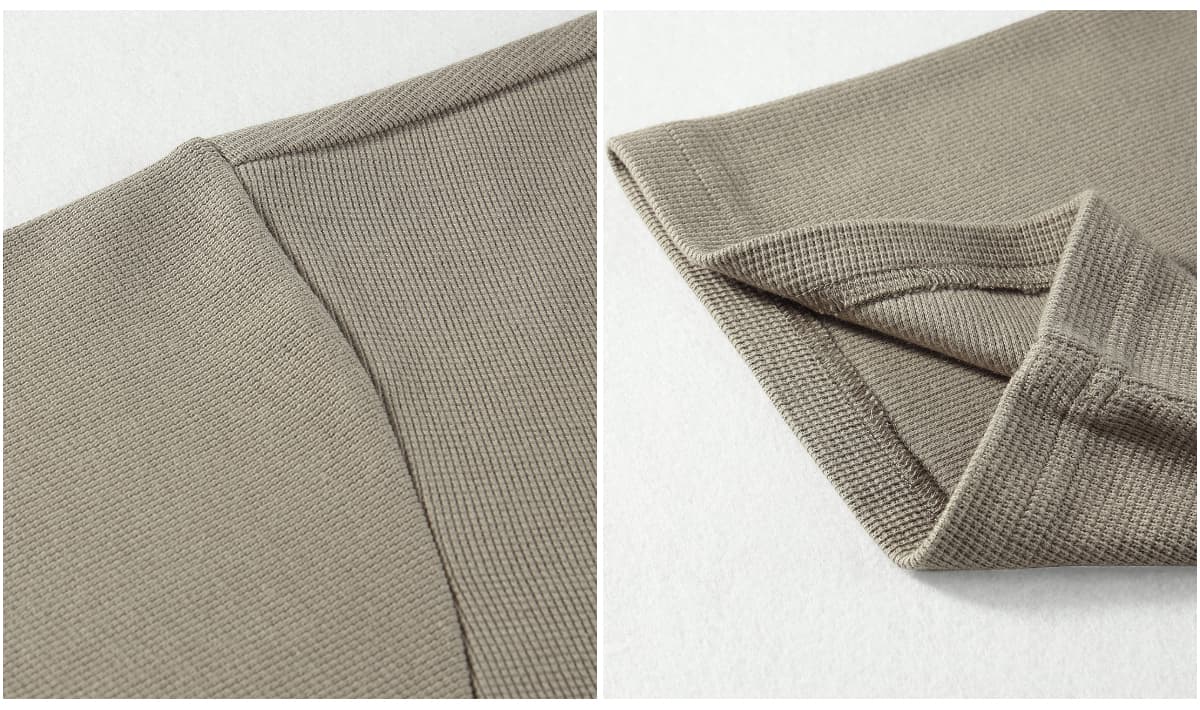 Waffle 330G Buttons Polo T-shirt – detail 7
