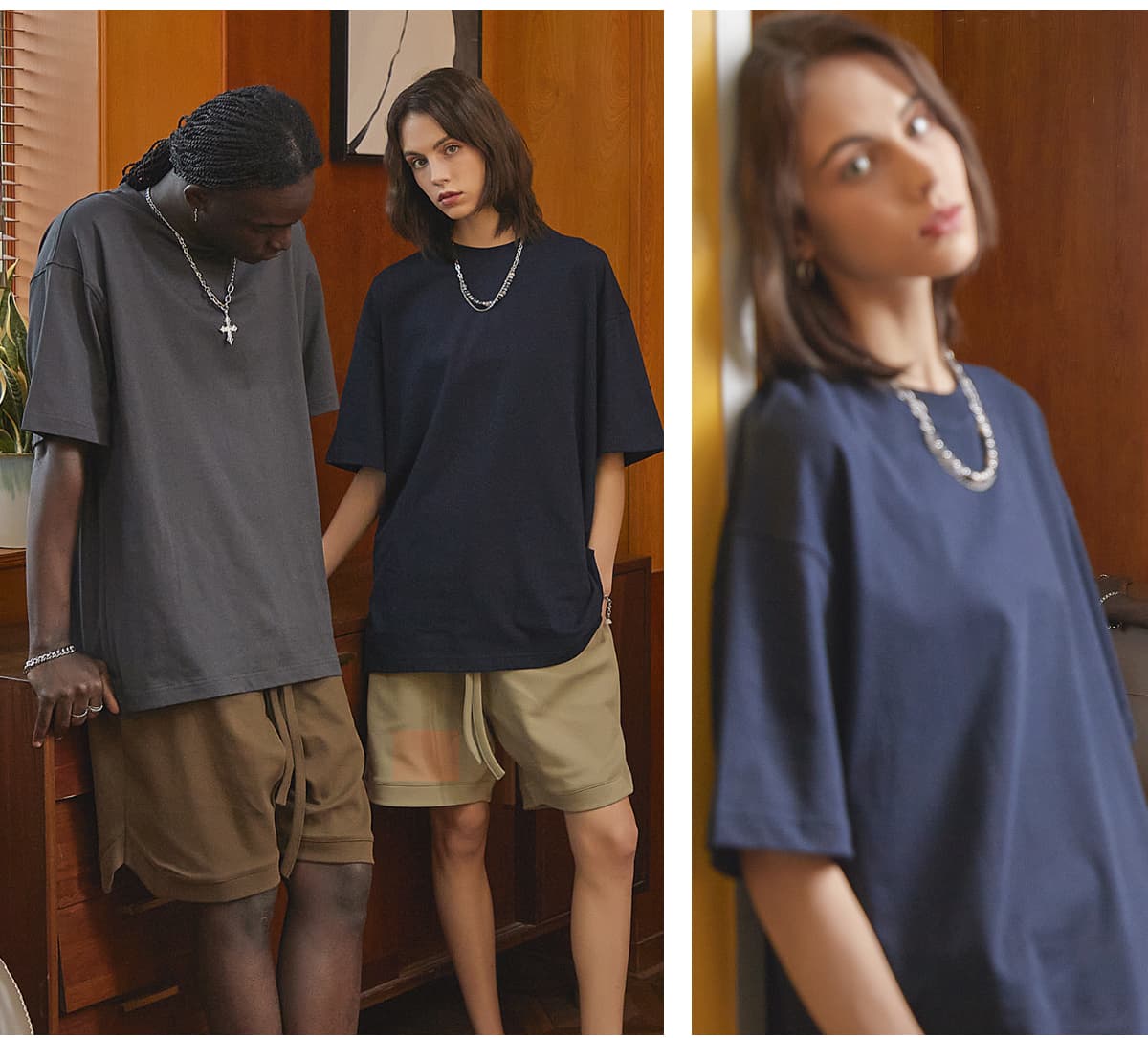 Cotton 275G Oversized Blank T-Shirt – detail 13