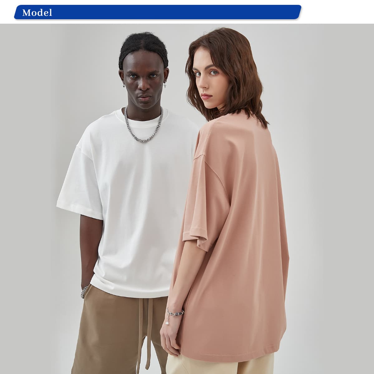 Thick 305Gsm Cotton Unisex Oversized T-Shirt – detail 10