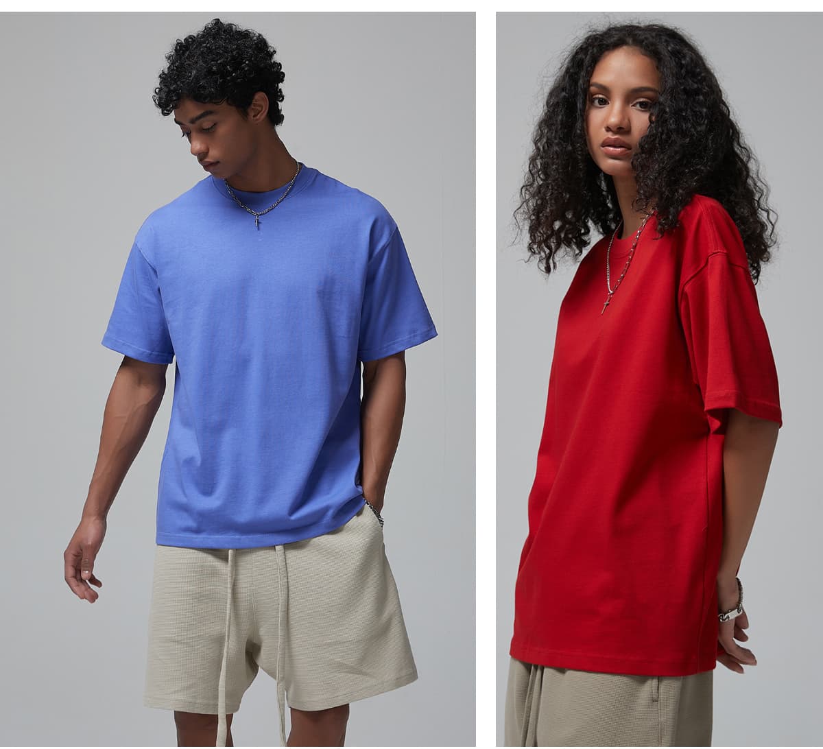 Thick 305Gsm Cotton Unisex Oversized T-Shirt – detail 13