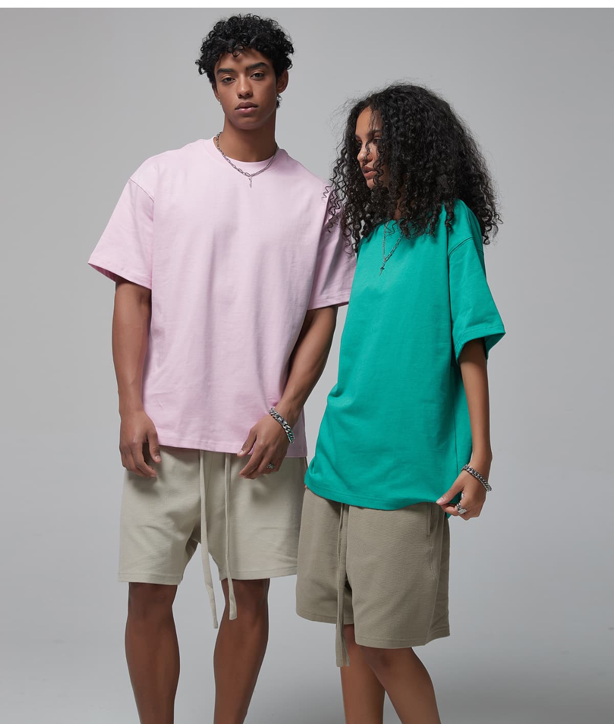 Thick 305Gsm Cotton Unisex Oversized T-Shirt – detail 15