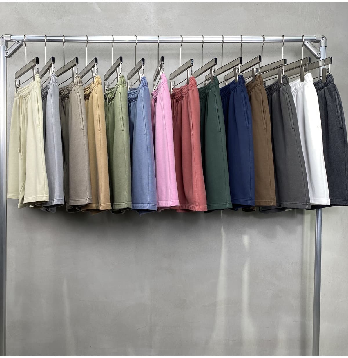 Heavy Weight 420Gsm Vintage Wash Cotton Terry Shorts – detail 14