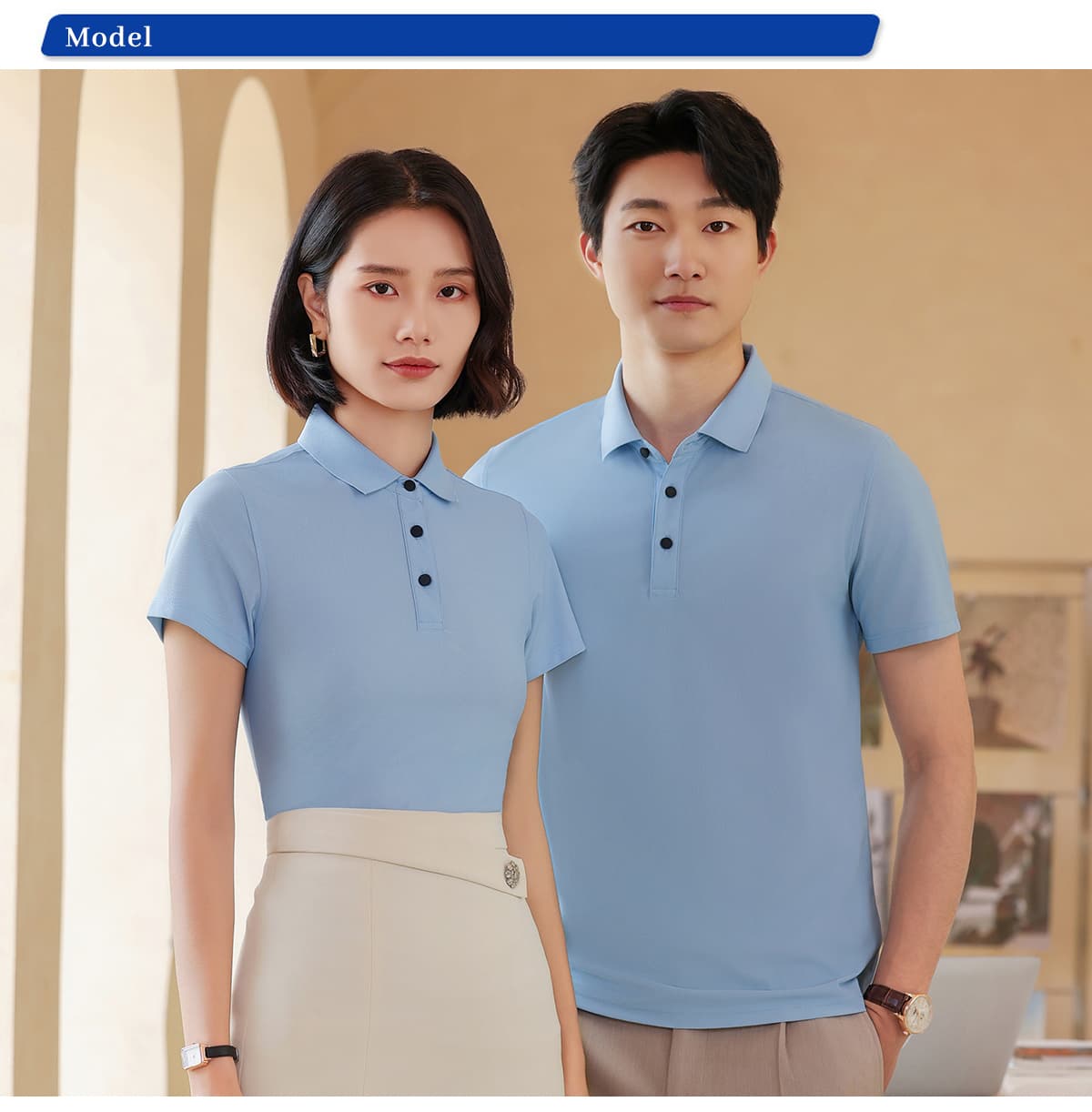 Slim Fit 170GSM Stretch Unisex Polo – detail 7