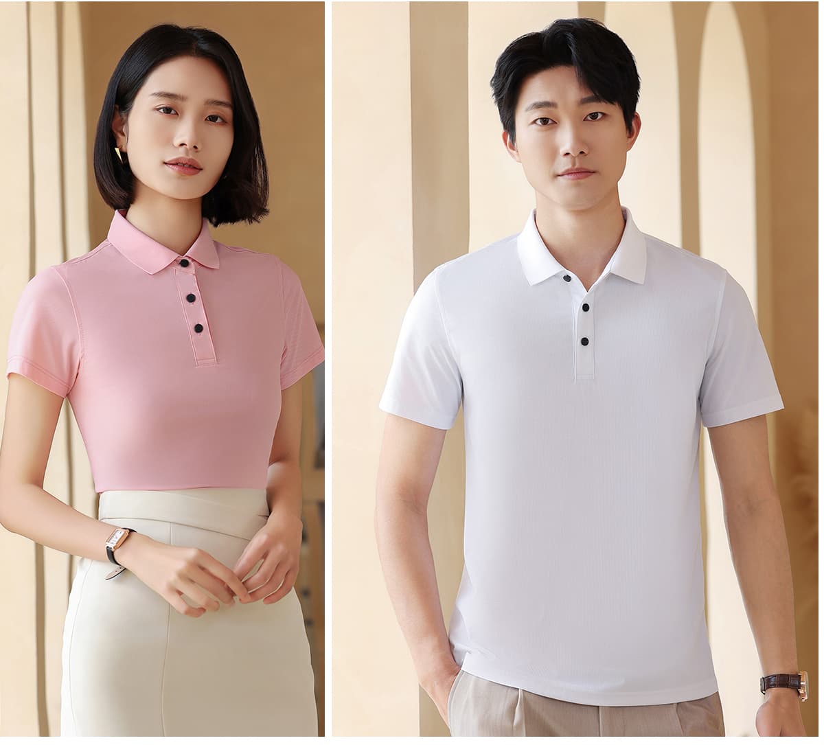 Slim Fit 170GSM Stretch Unisex Polo – detail 8