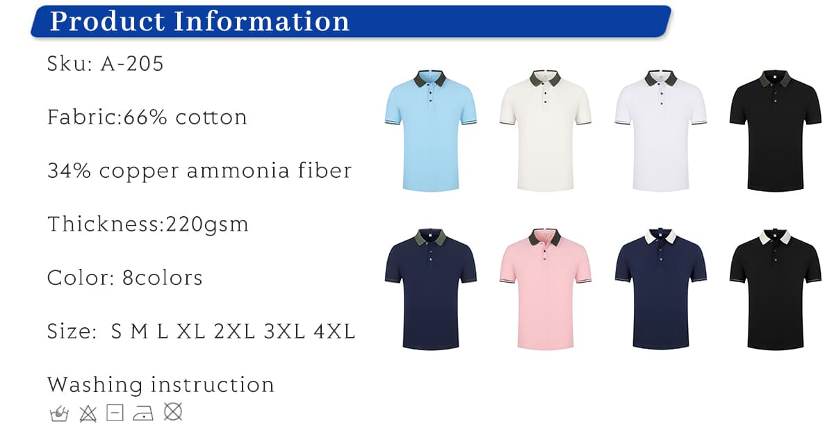 Color-Block 220gsm Unisex Slim Fit Polo with Slit – detail 1