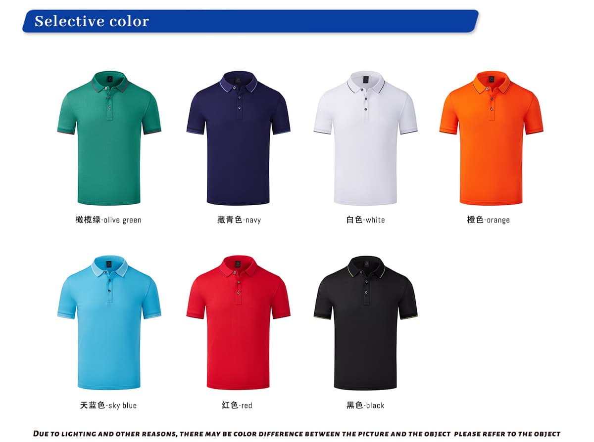 Quick Dry 190GSM Unisex Slim Fit Polo – detail 3