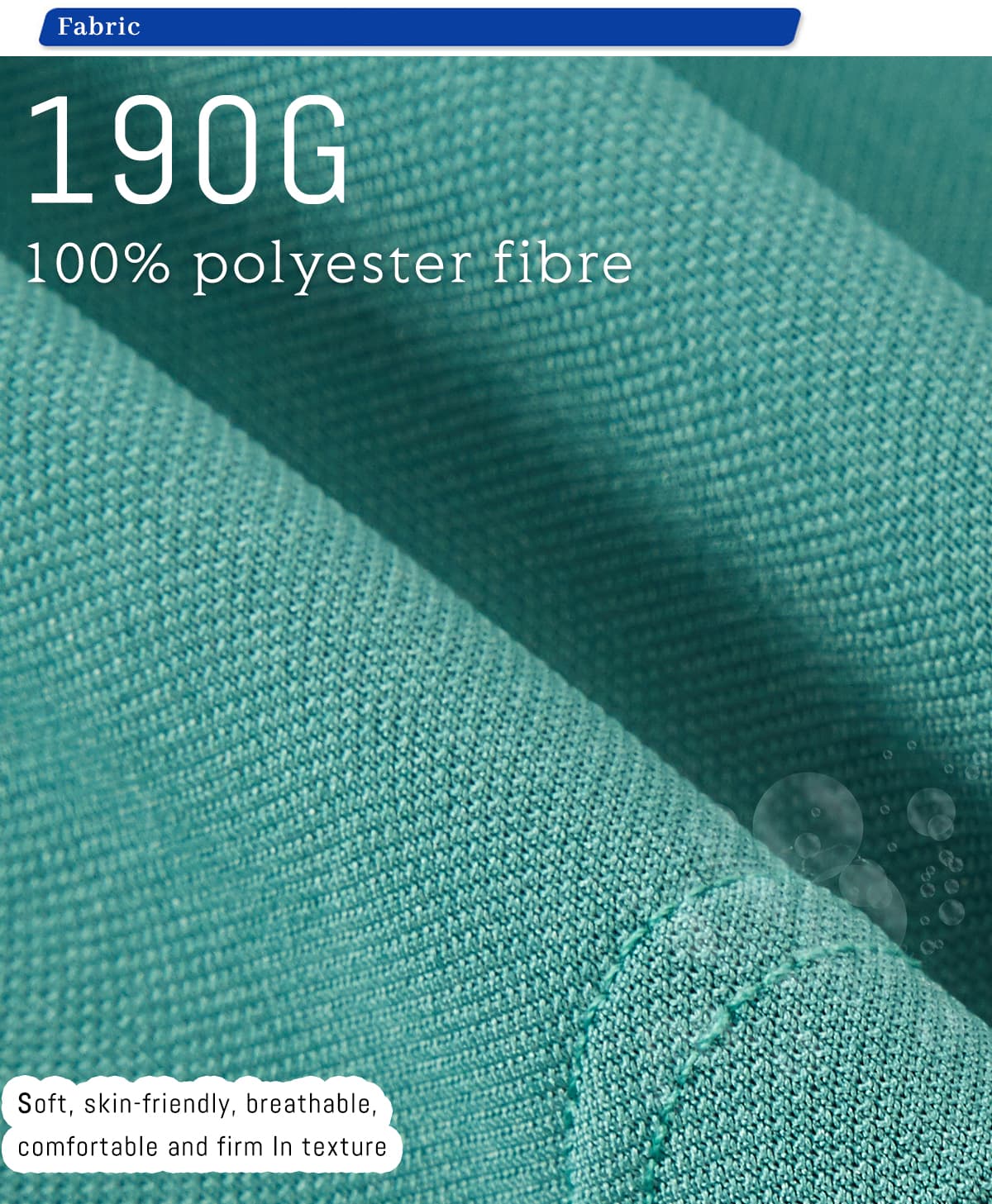 Quick Dry 190GSM Unisex Slim Fit Polo – detail 4