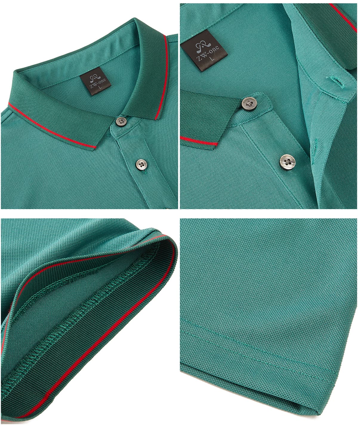 Quick Dry 190GSM Unisex Slim Fit Polo – detail 5