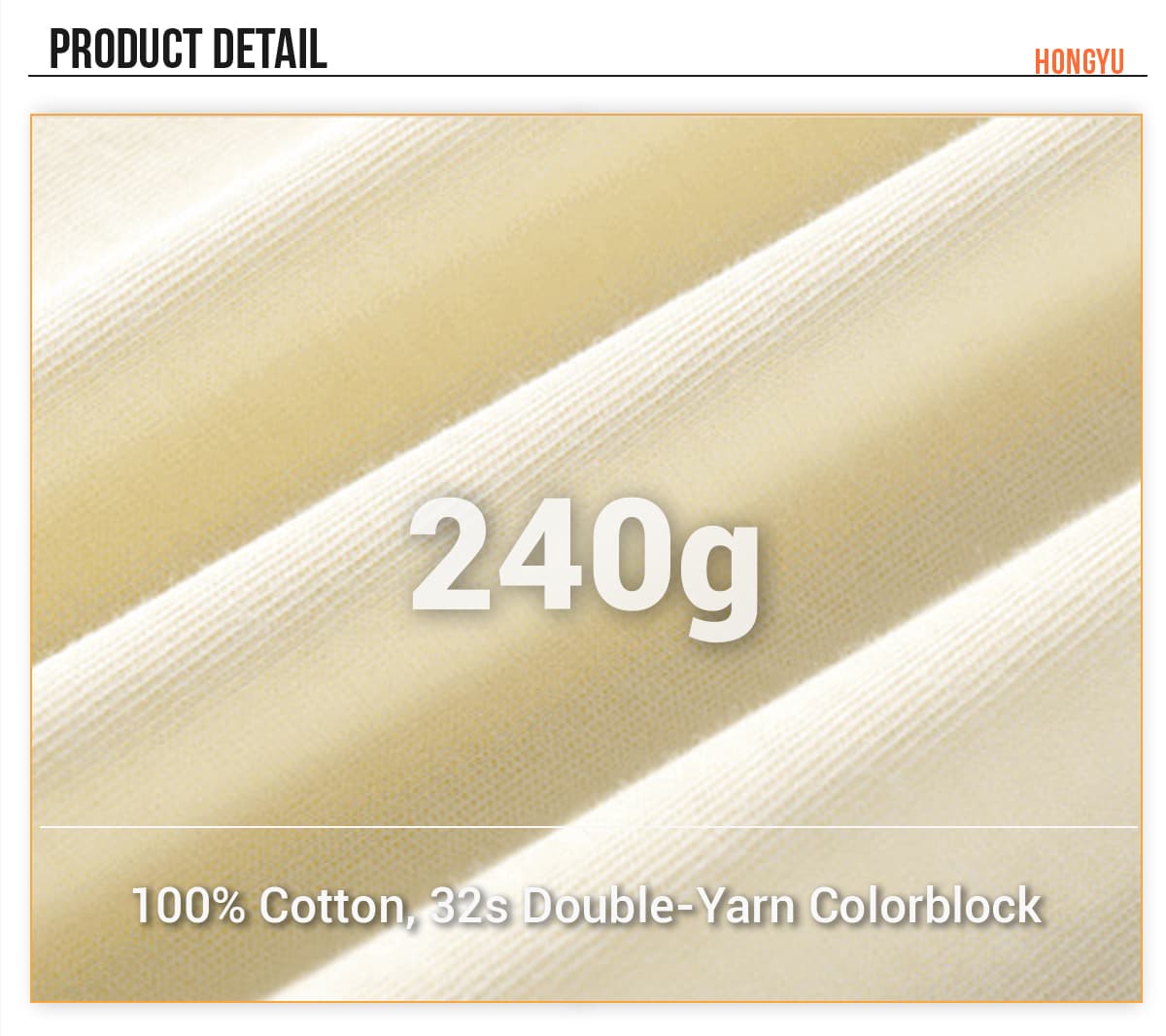 Cotton 240GSM Colorblock Oversize T-shirt – detail 5