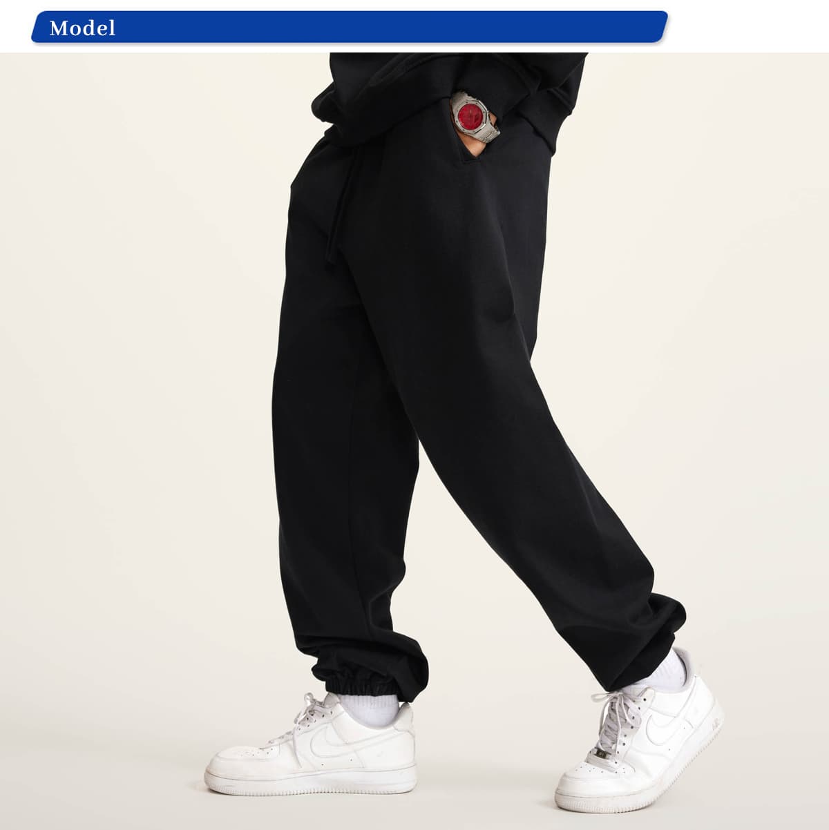 Thick 440Gsm Brushed Cotton Terry Sweatpants – detail 10