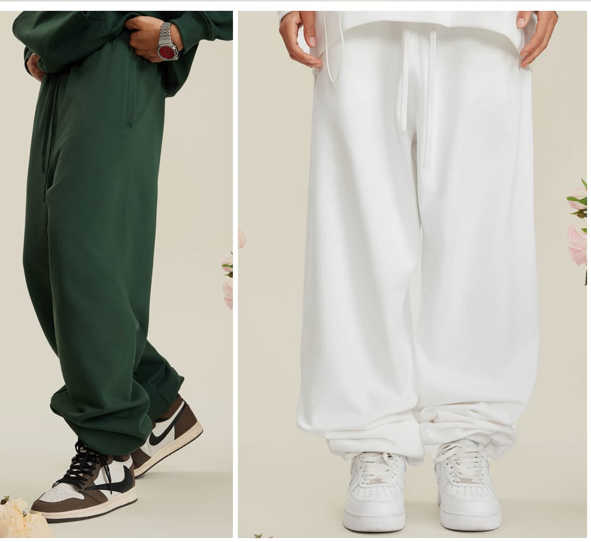 Thick 440Gsm Brushed Cotton Terry Sweatpants – detail 11