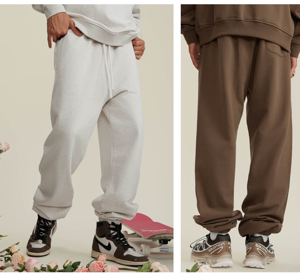 Thick 440Gsm Brushed Cotton Terry Sweatpants – detail 13