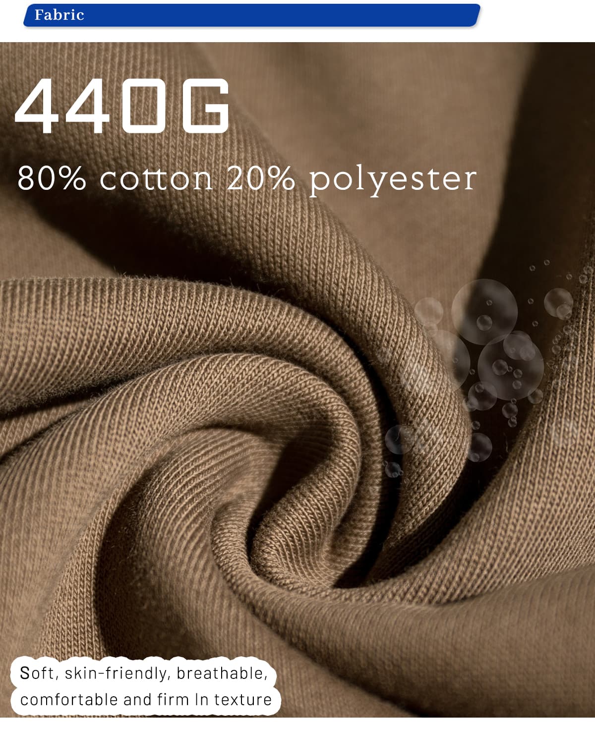 Thick 440Gsm Brushed Cotton Terry Sweatpants – detail 5