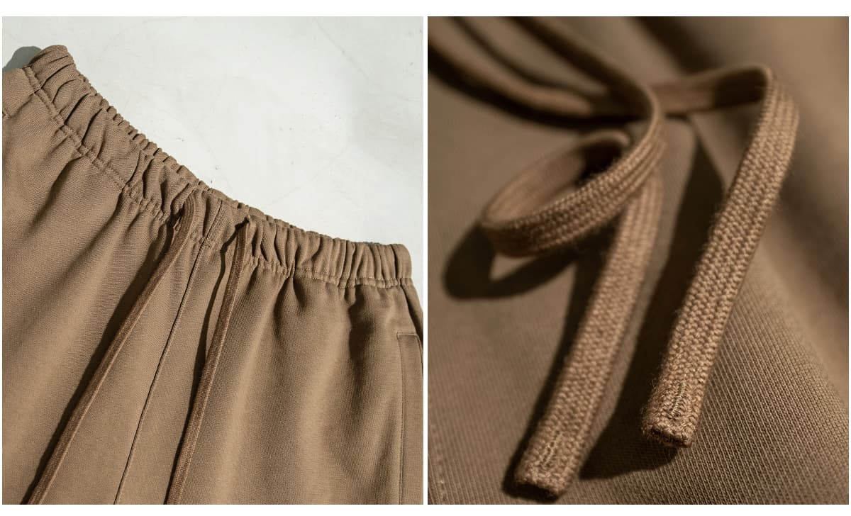 Thick 440Gsm Brushed Cotton Terry Sweatpants – detail 6