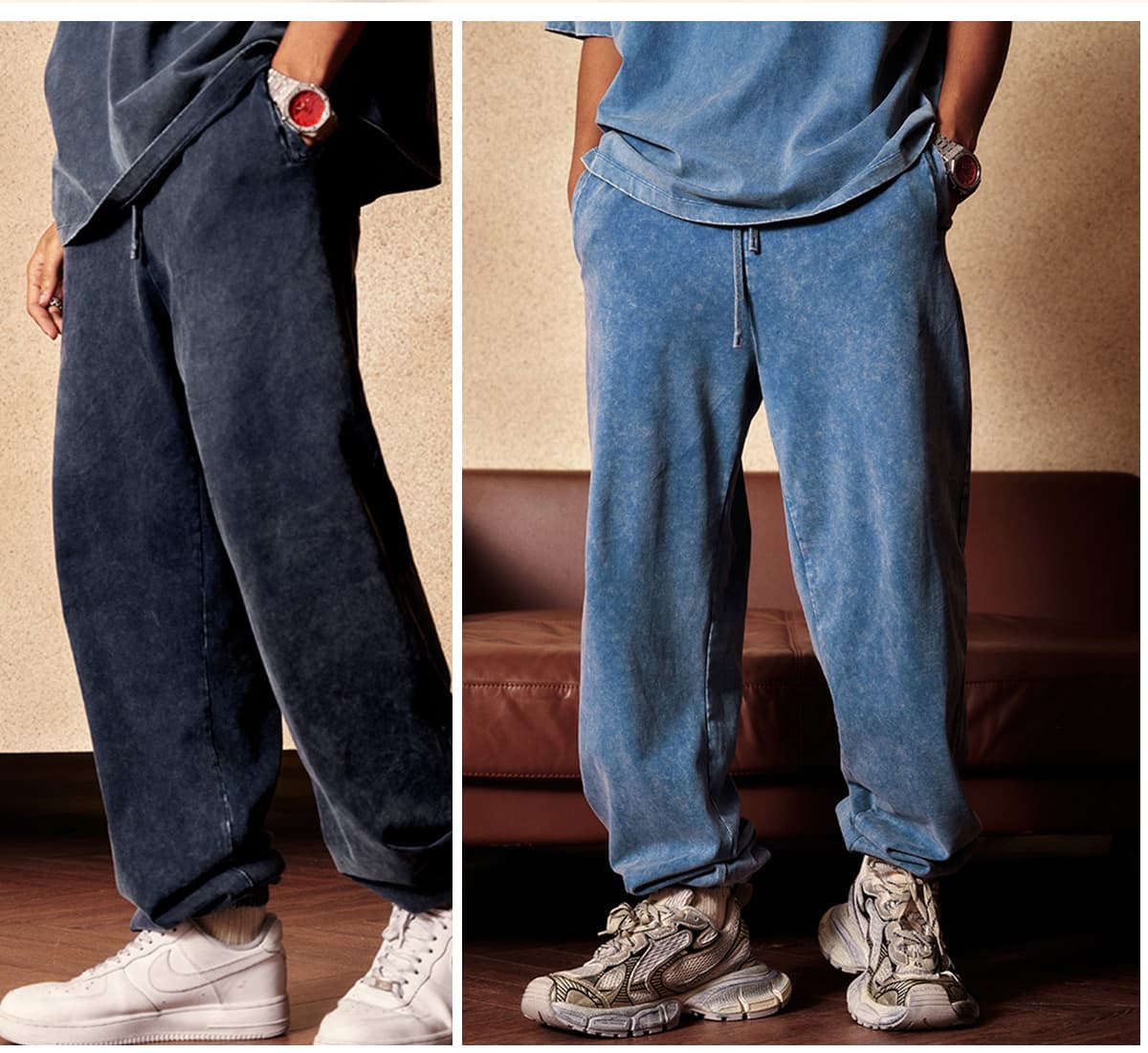 Thick 345GSM Wash Terry Sweatpants – detail 10