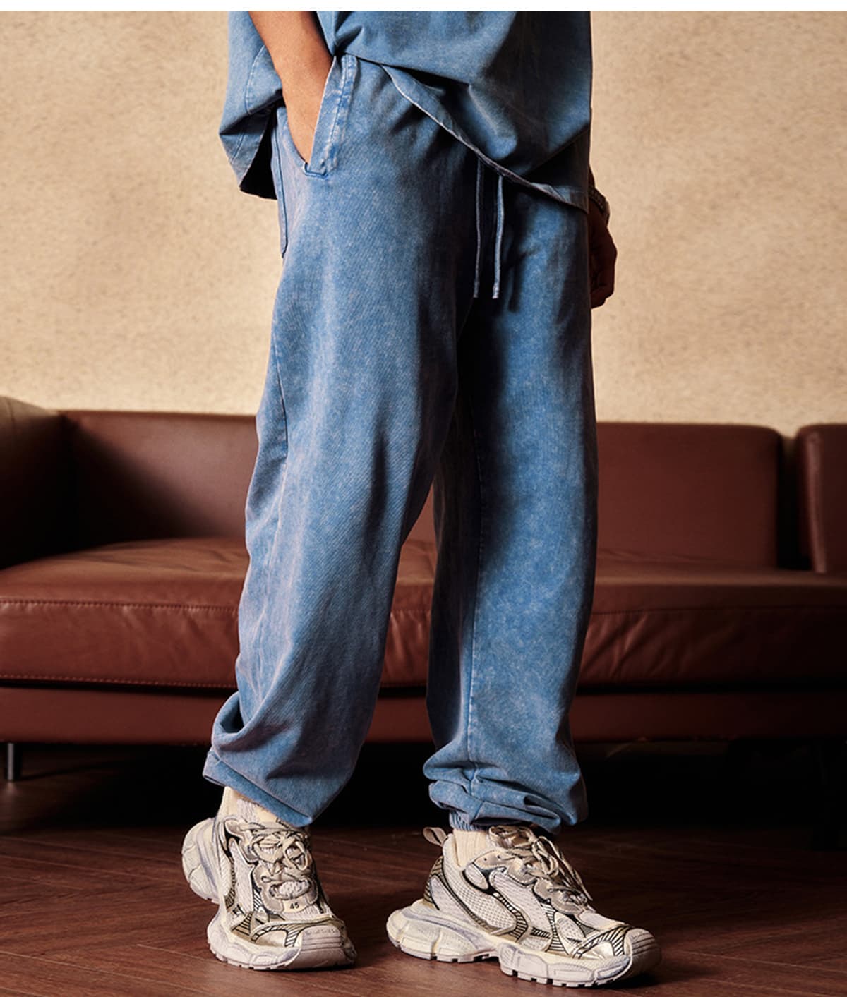Thick 345GSM Wash Terry Sweatpants – detail 14