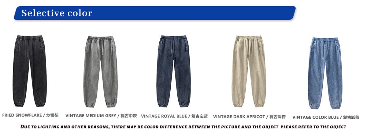 Thick 345GSM Wash Terry Sweatpants – detail 3