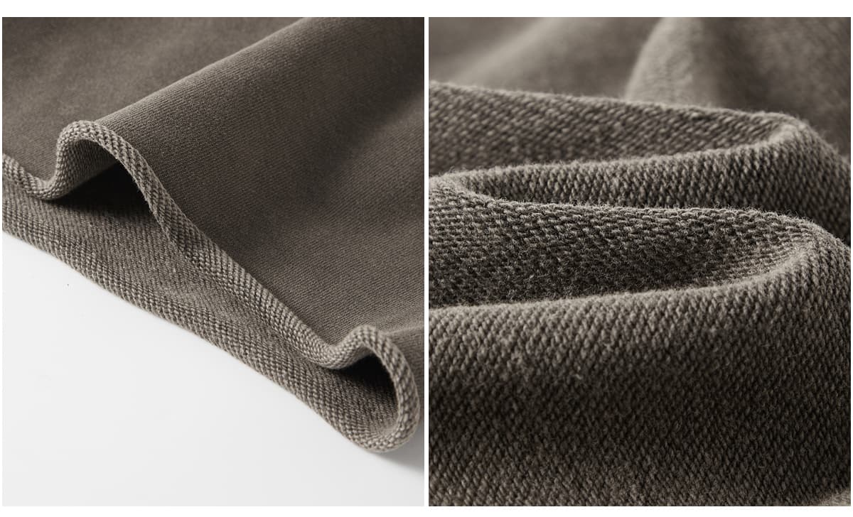 Cotton Terry 385GSM Washed Raw Edge Shorts – detail 8