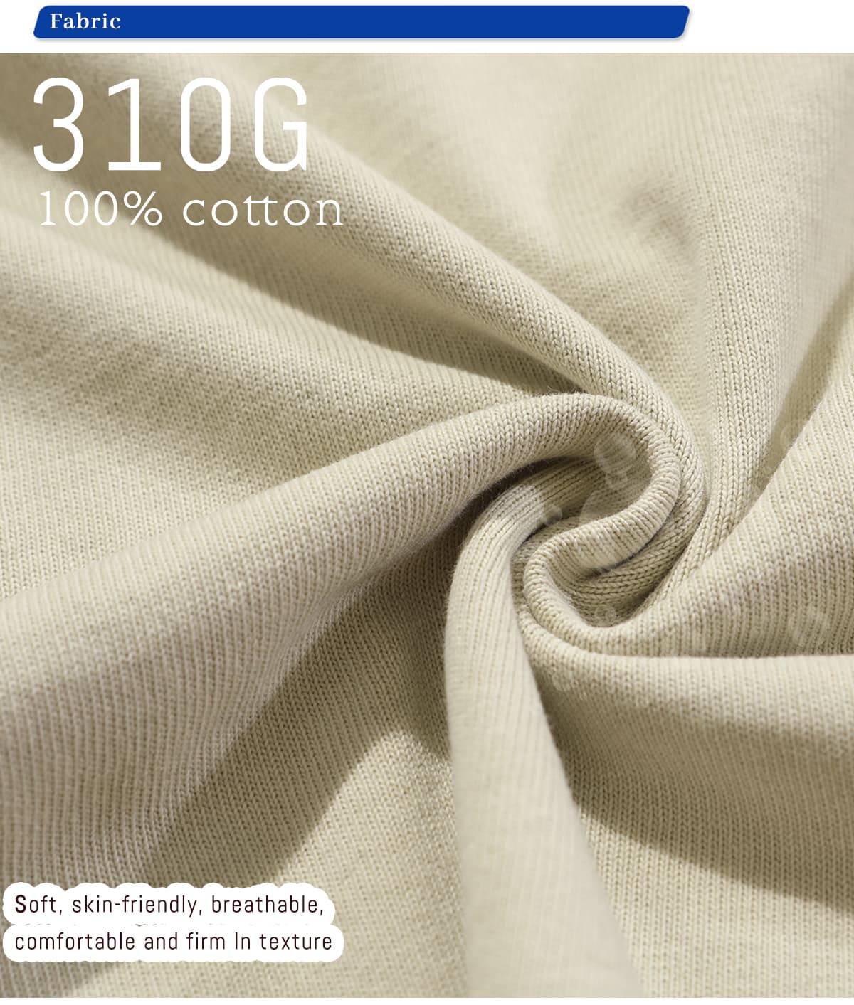 Thick 310GSM Cotton Light Wash Long Sleeve T-Shirt – detail 4