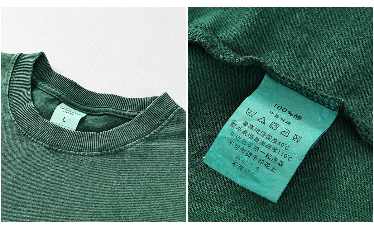 Acid Wash Cotton 250GSM Oversized Long Sleeve – detail 6