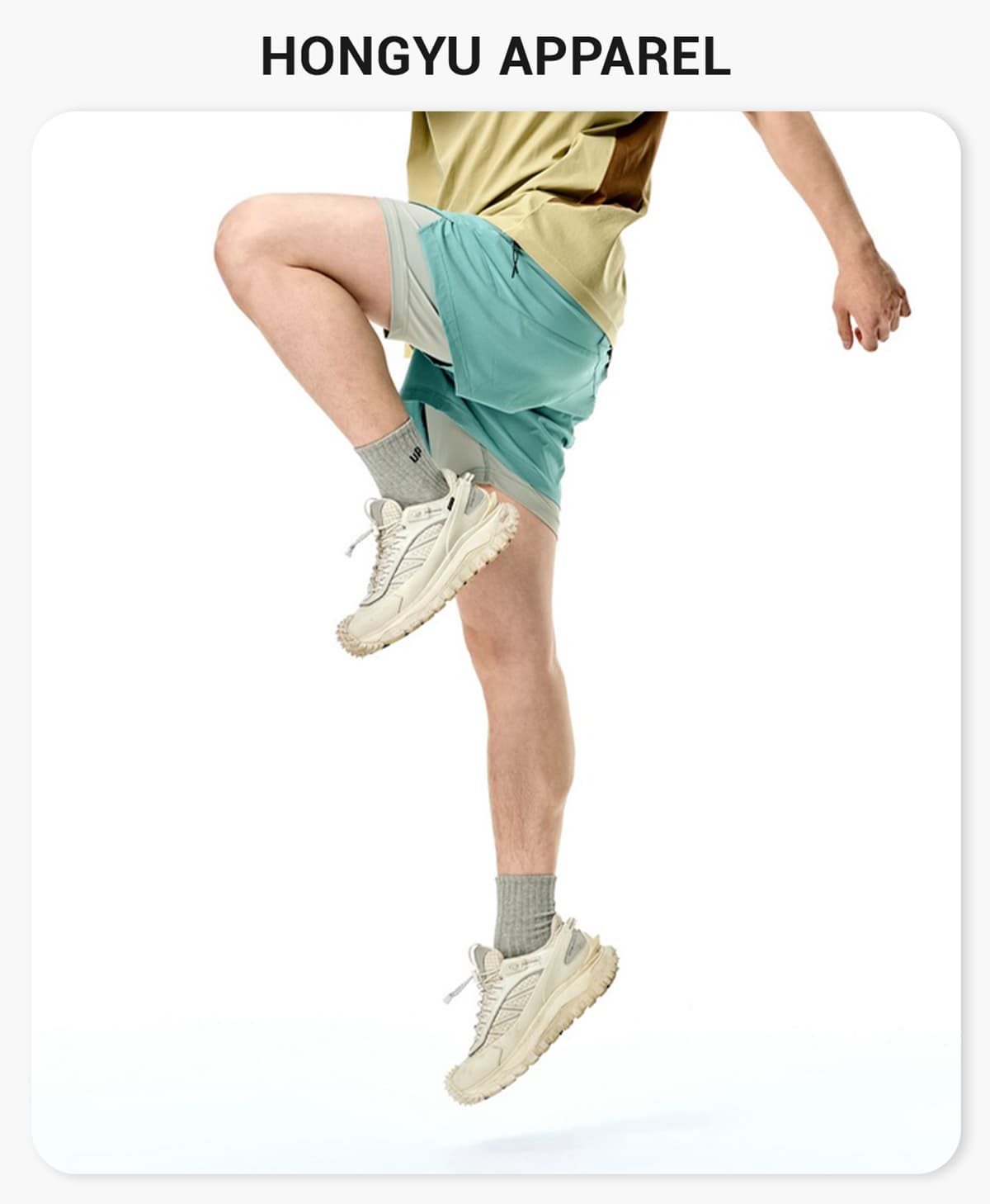 UPF50 Quick Dry Sports Shorts with Lining – detail 1