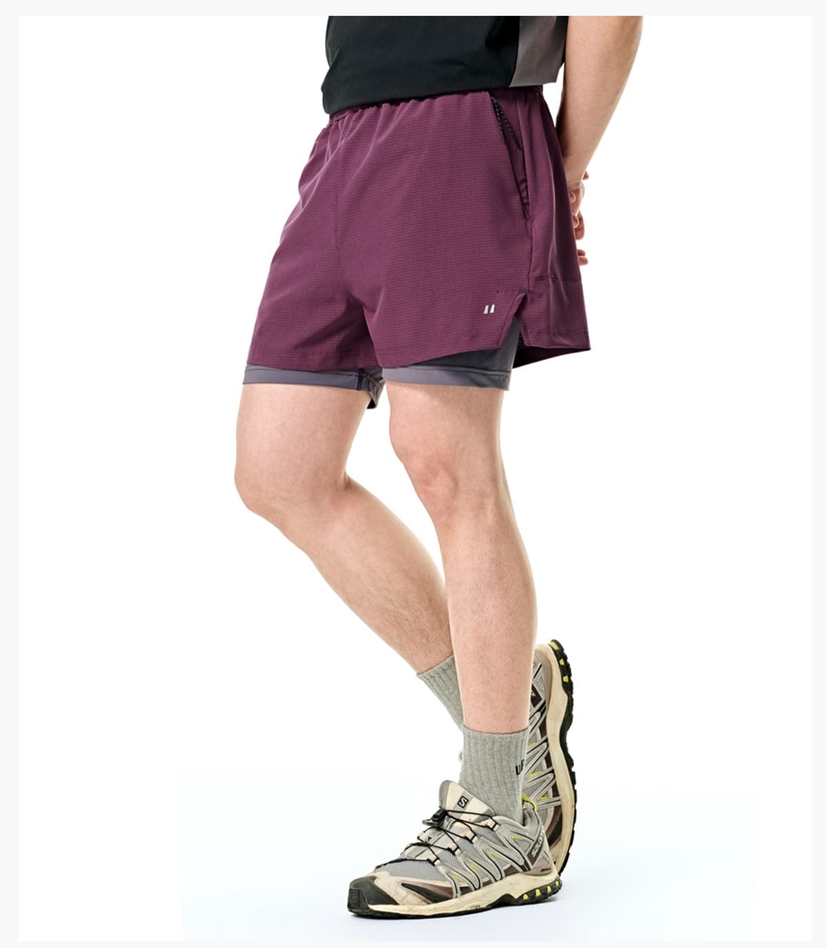 UPF50 Quick Dry Sports Shorts with Lining – detail 9