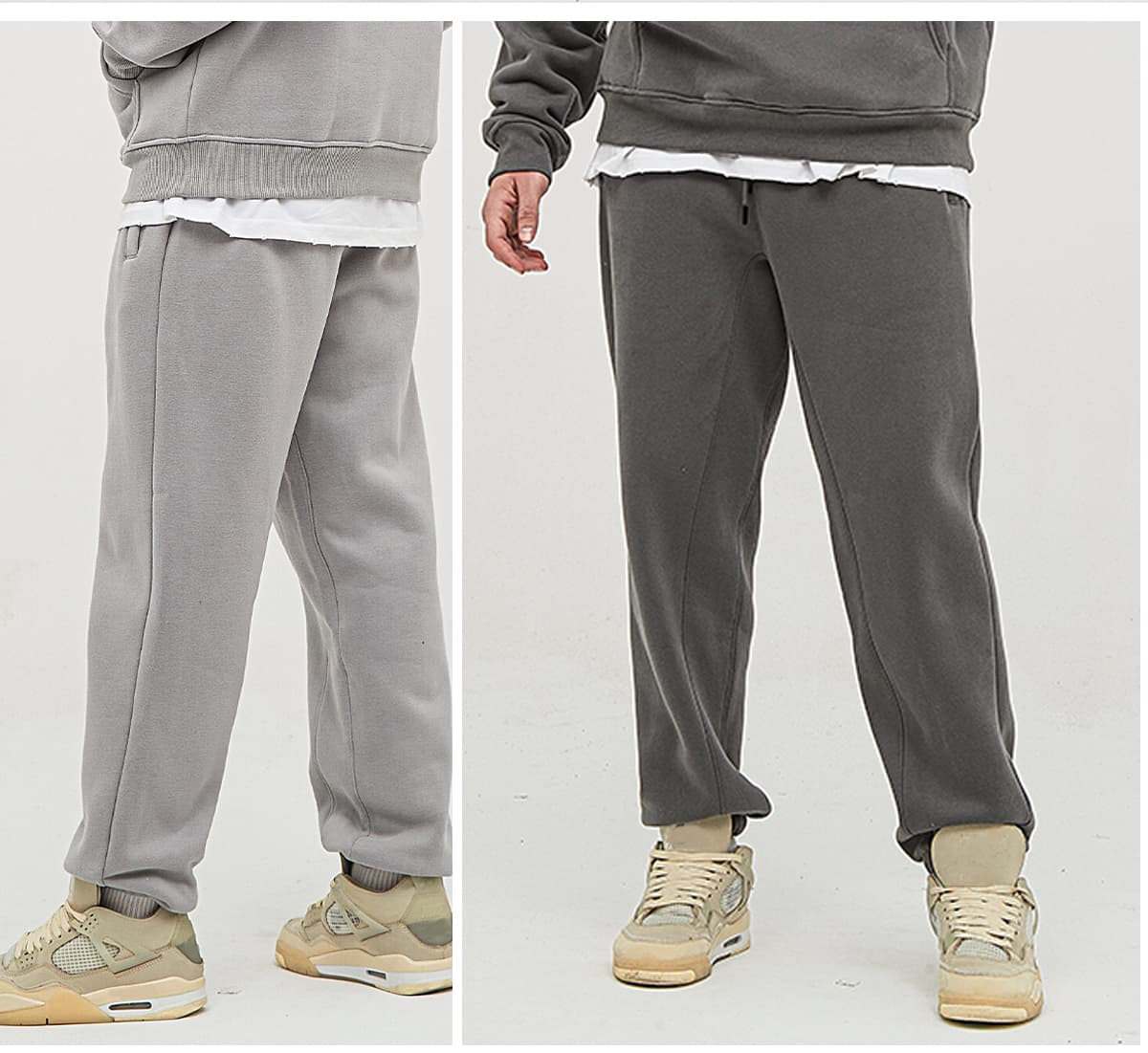 Thick 345Gsm Fleece Sweatpants for Winter – detail 13