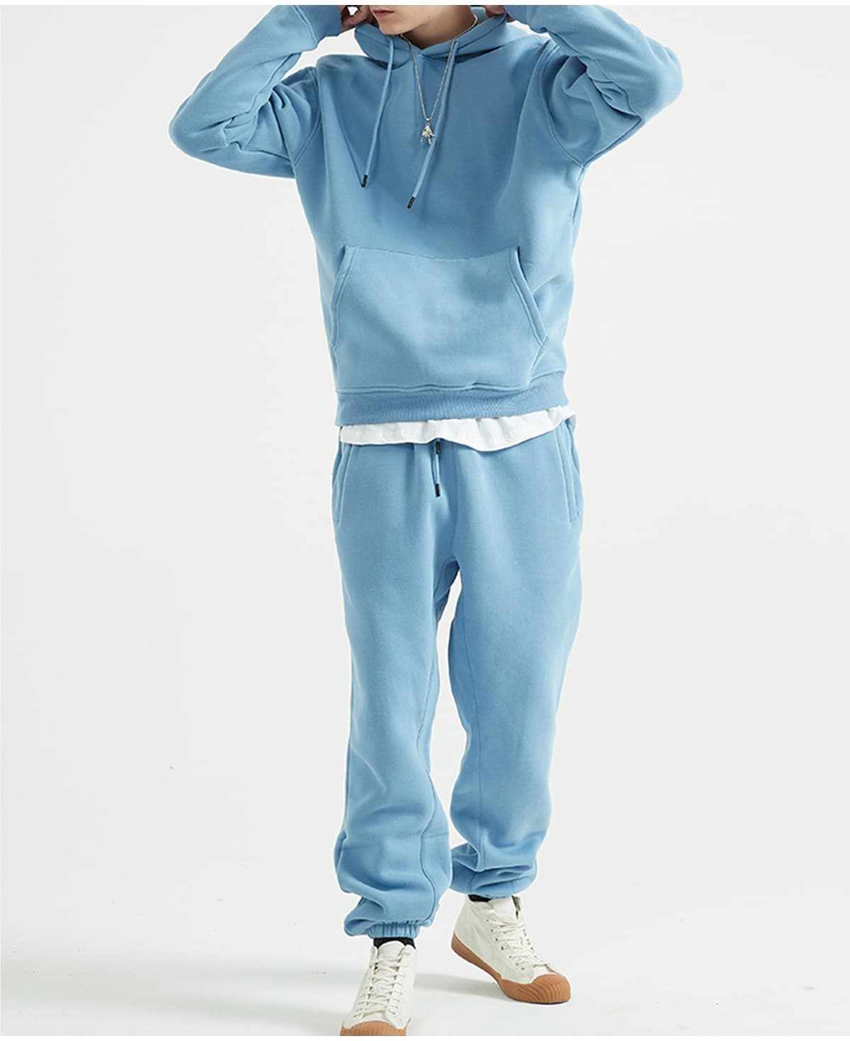 Thick 345Gsm Fleece Sweatpants for Winter – detail 14