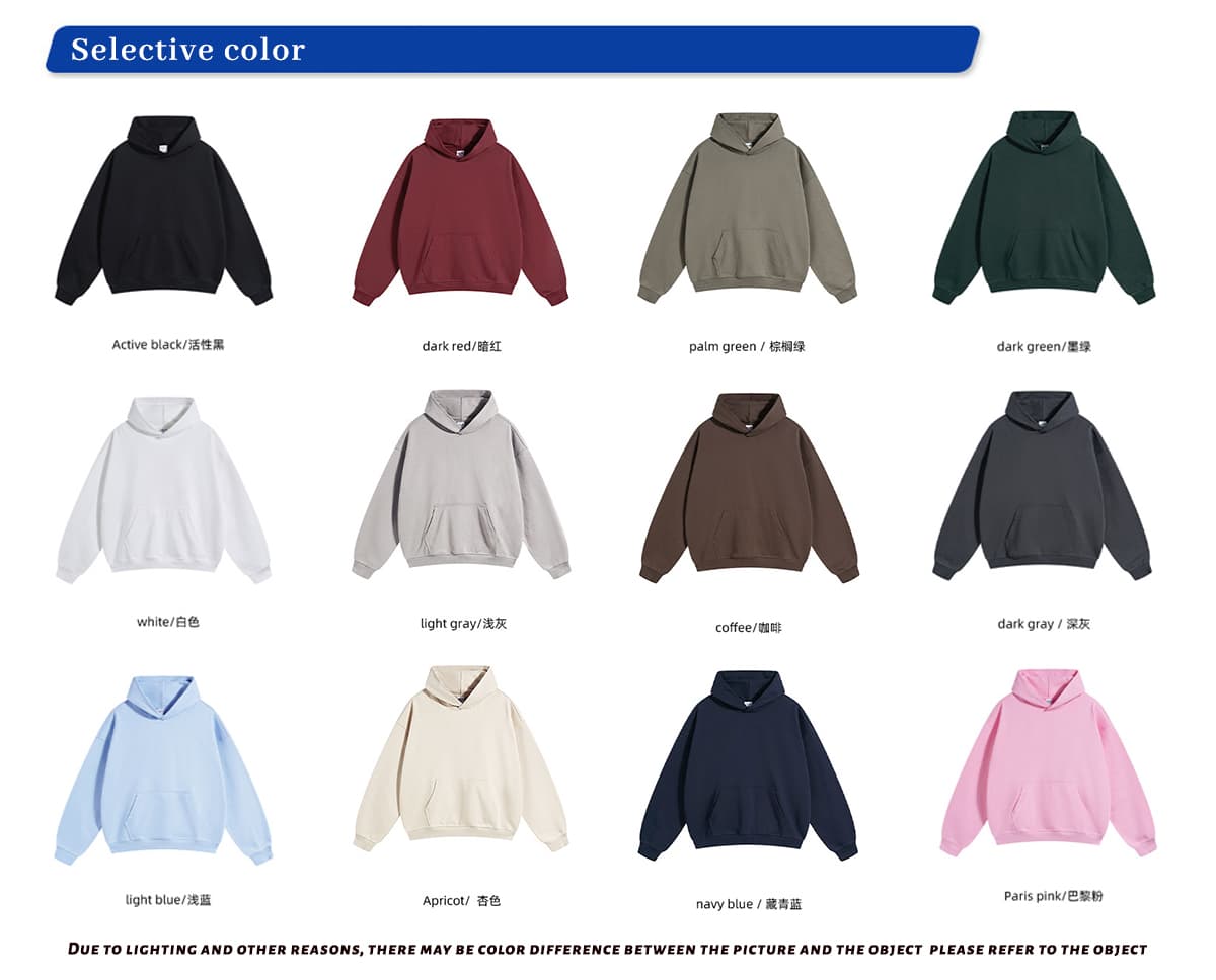 Thick Brushed Cotton Terry 430Gsm Oversized Hoodie – detail 2