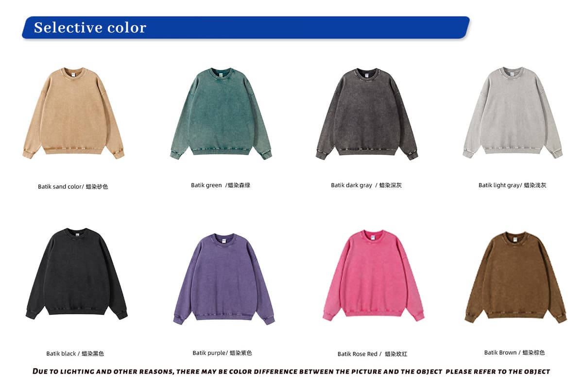 Cotton Terry 420Gsm Oversized Snow Wash Sweatshirt – detail 3