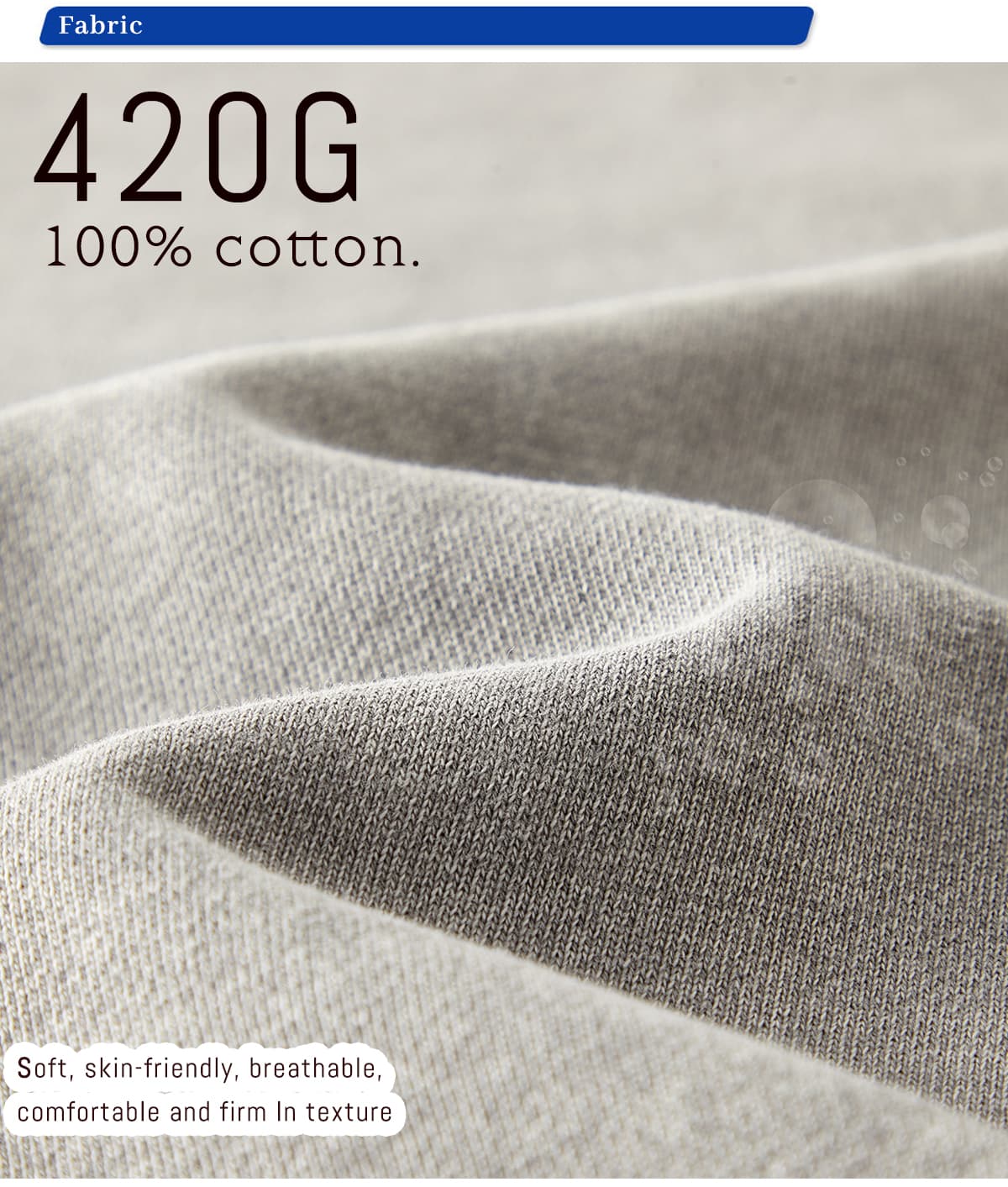 Cotton Terry 420Gsm Oversized Snow Wash Sweatshirt – detail 5