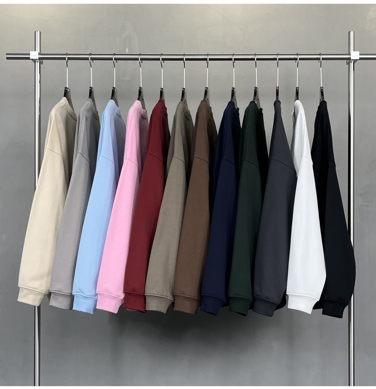 Heavy 430Gsm Cotton Terry Oversized Sweatshirt – detail 8