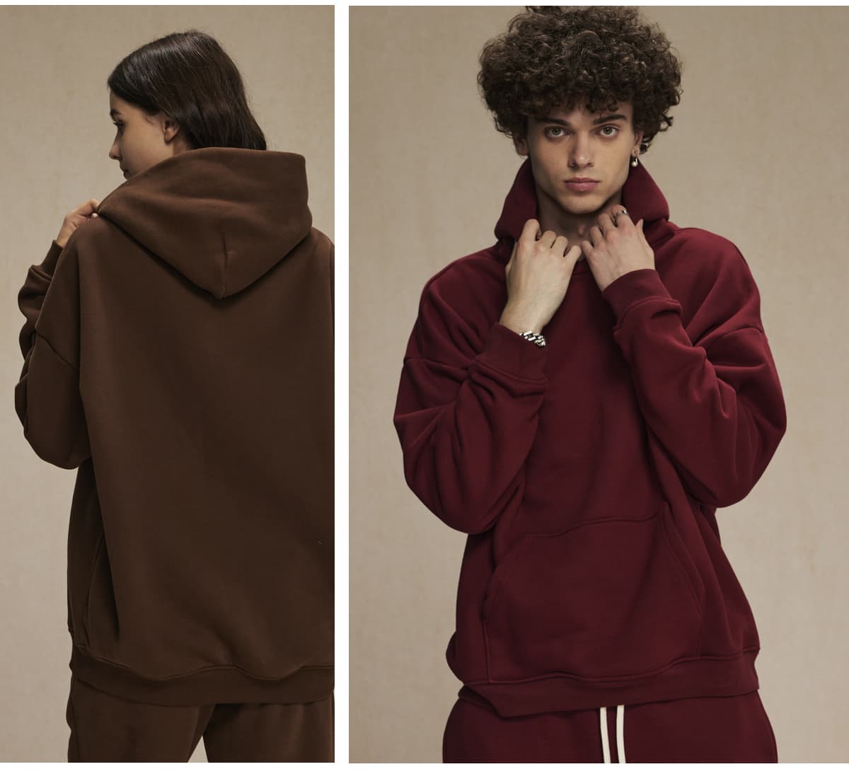 2580 Thick 400Gsm Polar Fleece Oversized Solid Hoodie – detail 11