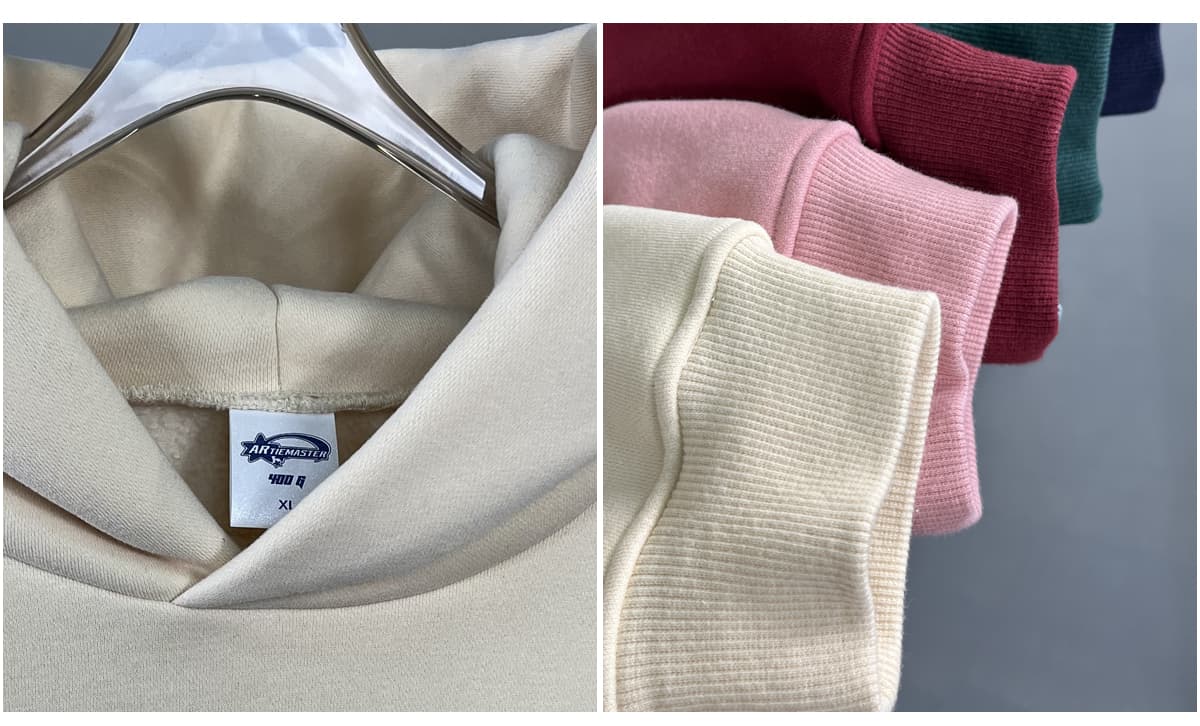 2580 Thick 400Gsm Polar Fleece Oversized Solid Hoodie – detail 6