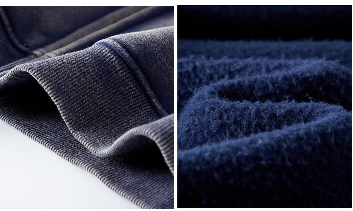 Fleece 360gsm Vintage Wash Doubler Side Zipper Hoodie – detail 7