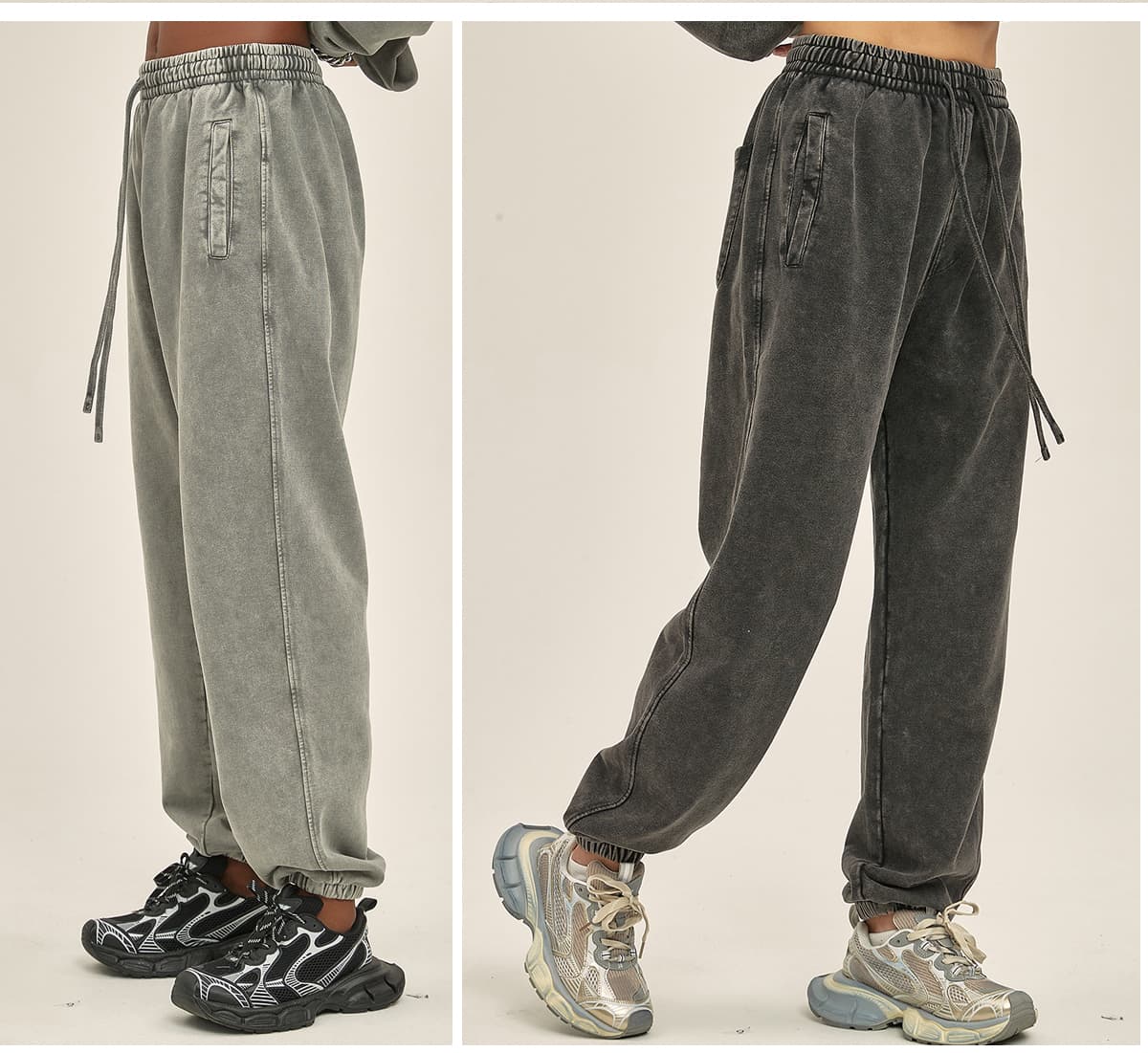 Cotton Terry 420Gsm Snow Wash Sweatpants – detail 11